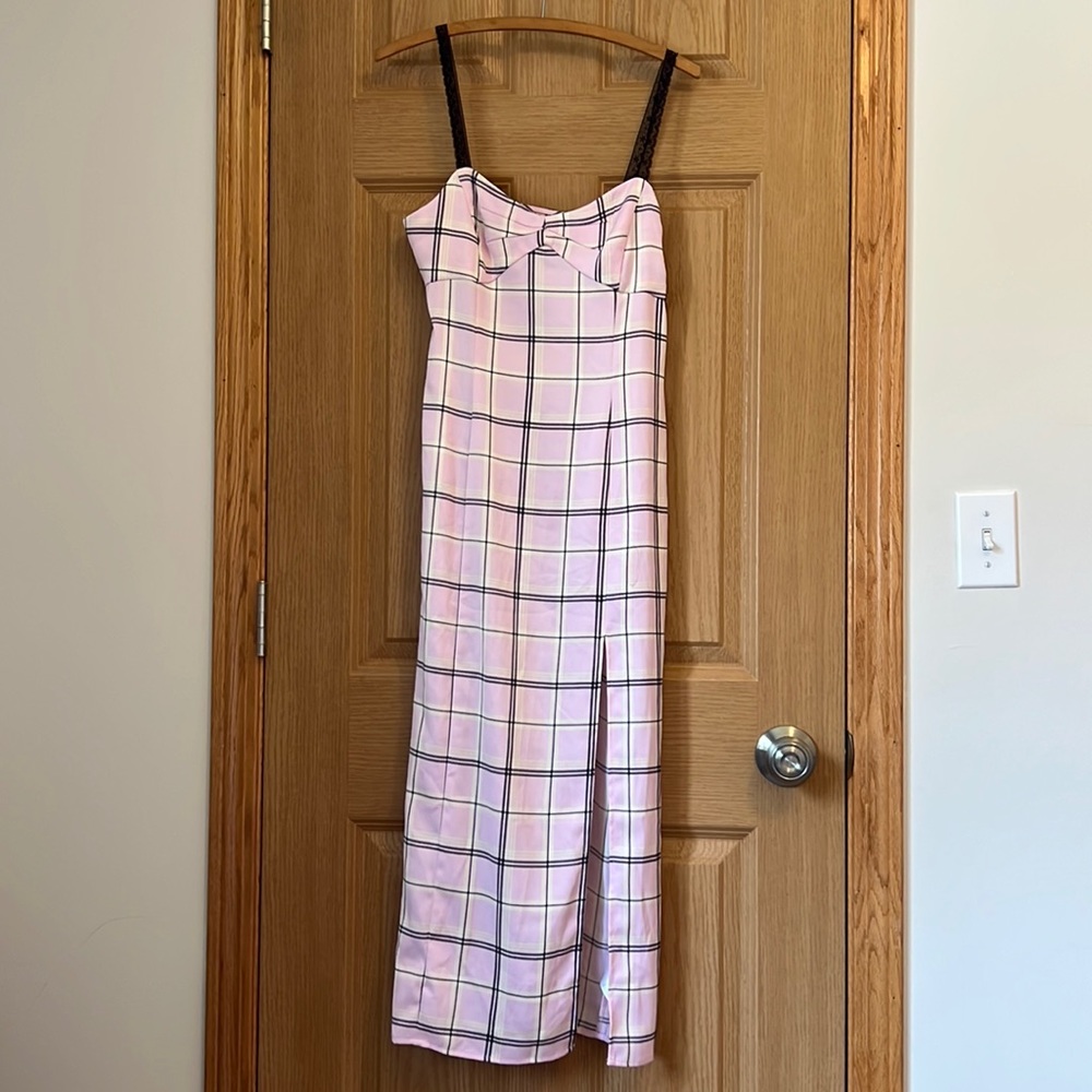 Urban Outfitters pink plaid dress